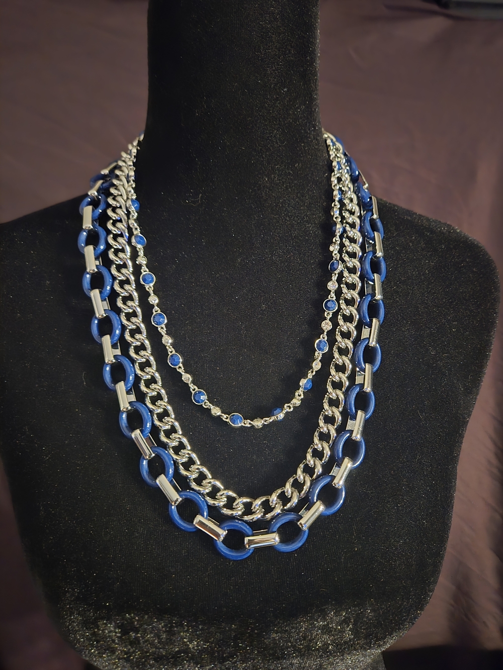 Lia Sophia Wayfarer Navy Necklace